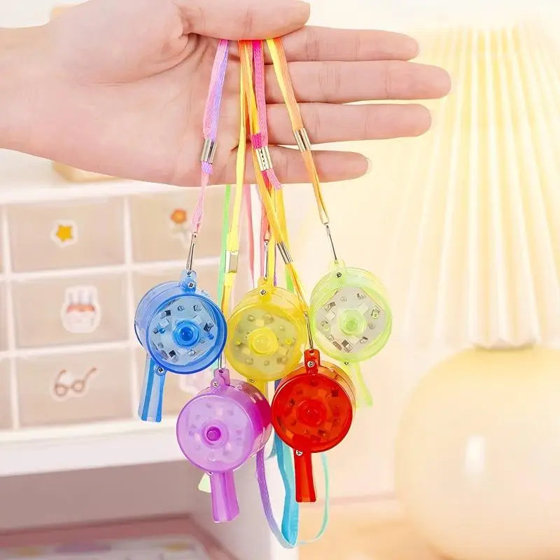 Whistle Kids Luminous LED Light Up Lanyard Necklace Birthday Wedding