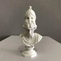Nordic Plaster Bust Statue – Greek Mythology Desktop Figurine