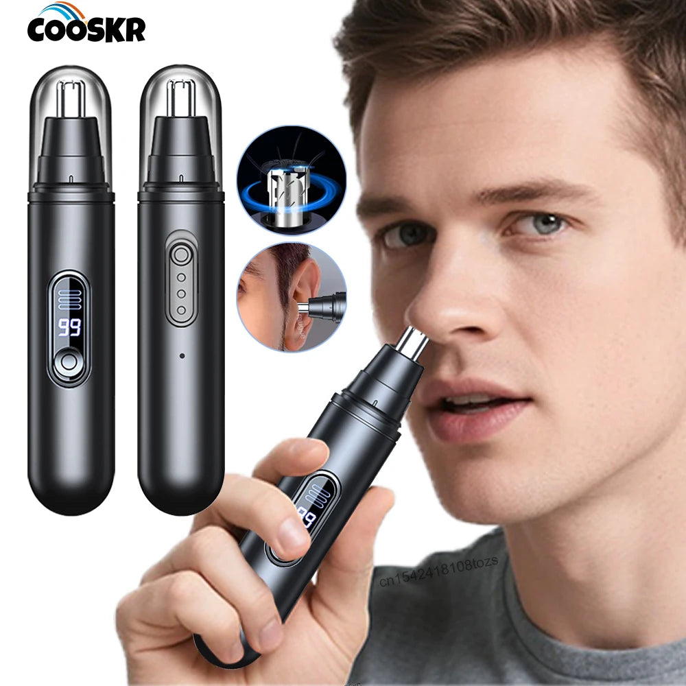 Nose Hair Trimmer Rechargeable Mini Portable Electric Clipper Men