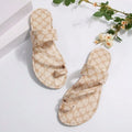 Slippers Women Lightweight Peep Toe Sandals Ladies Casual Beach Flat Zpaxo Beige 36