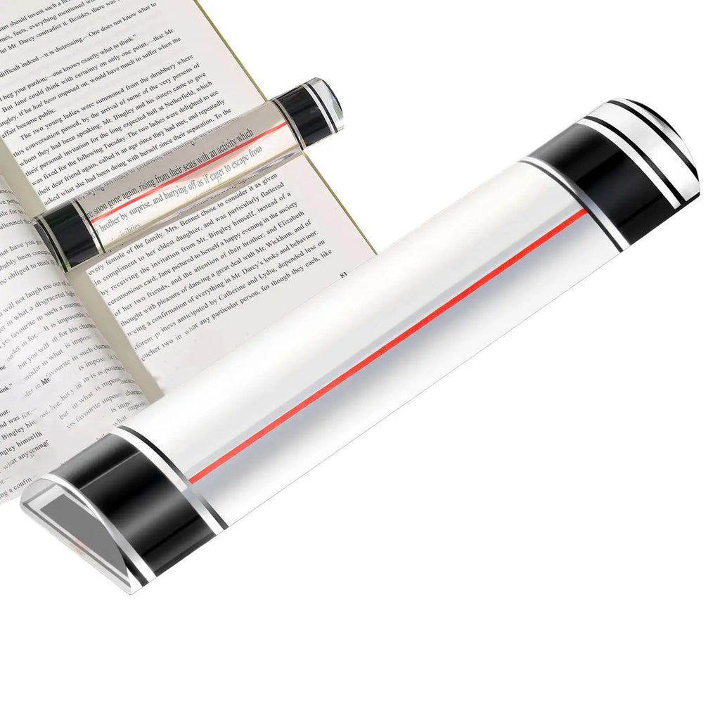 Magnifier Ruler with Sliding Markers Precise Guide Book Page Reading Magnifier for Small Prints Bible Document Newspaper Zpaxo