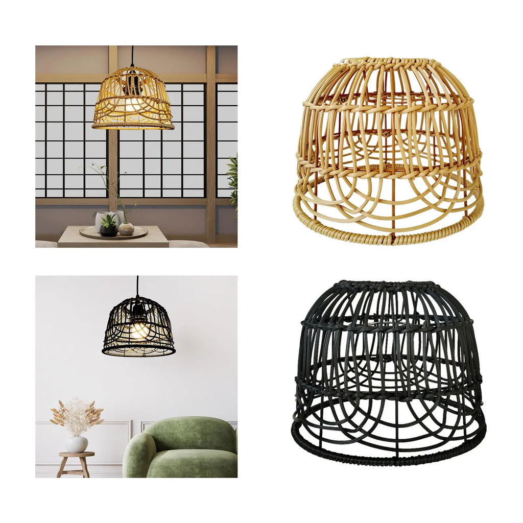 Lampshade Light Fixture Natural Chandelier Ceiling Pendant Shade Zpaxo