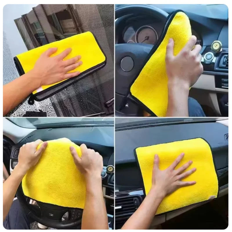 5/10 pcs ar Wash Microfiber Towel 30x30CM Car Cleaning Drying Cloth Hemming Car Care Cloth Detailing Car Wash Towel Zpaxo