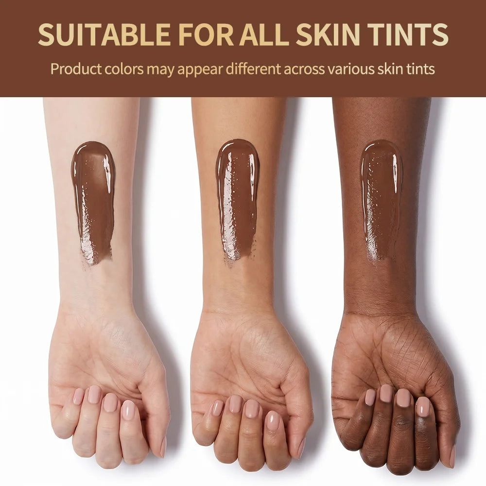 Chocolate Chilli Lip Gloss Lip Gloss Instant Plump Lips Mirror Gloss Finish Moisturizing Non-drying Lip Plumper Lipstick Makeup Zpaxo