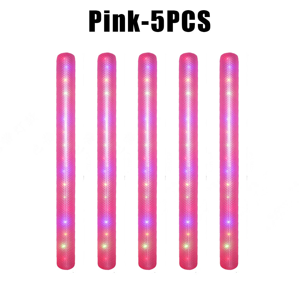 LED Inflatable Floating Pool Stick Kids Adults Light Up Swimming