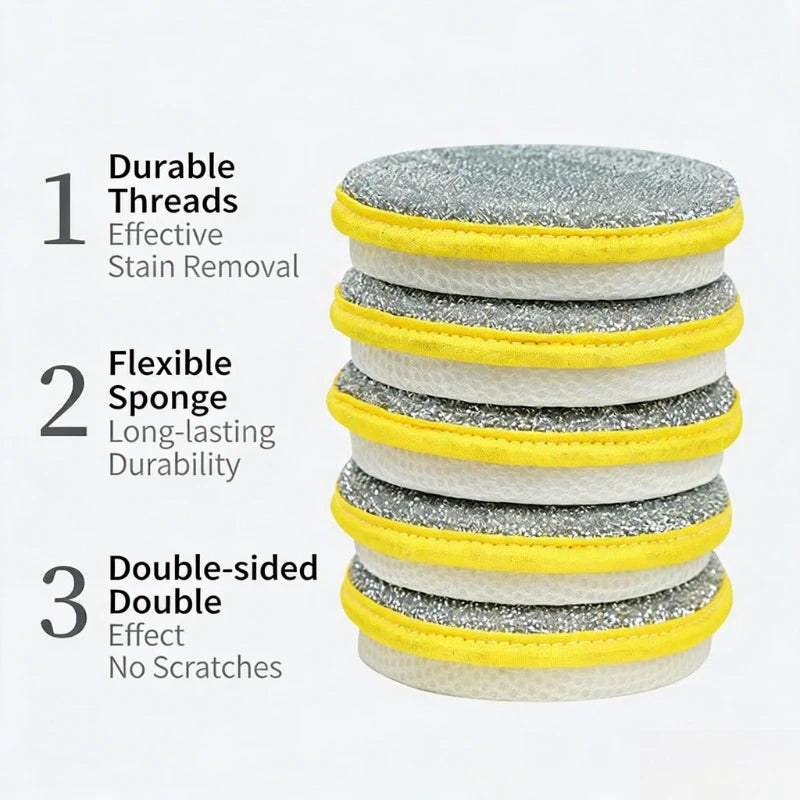 10/20/50PCS Double Side Dishwashing Sponge Dish Washing Brush Pan Pot Dish Wash Sponges Household Cleaning Reusable Kitchen Tool Zpaxo