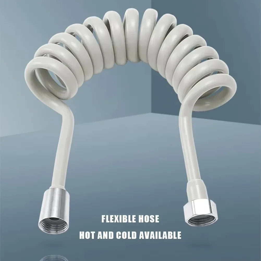 Spring Shower Hose 2m 3m 5m – Flexible PVC Bidet Sprayer Hose