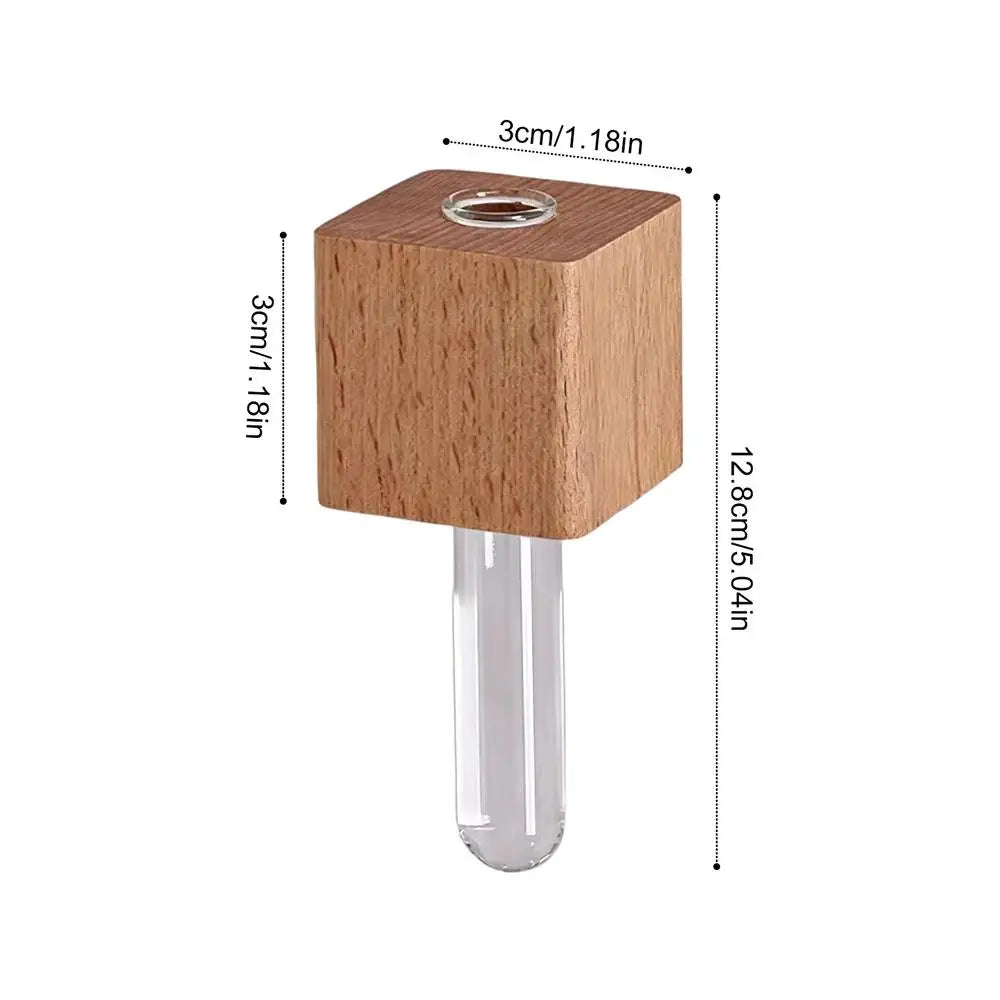 Magnet Vases Refrigerator Wood Rustic Propagation Station Mini Wall Zpaxo China Mainland B