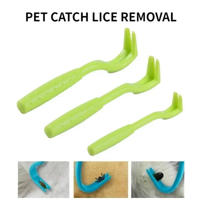 Flea Remover Hook Tick Tweezer Pull Pet Cat Dog Clamp Accessaries Zpaxo
