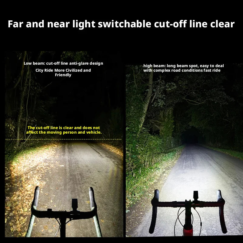 ESMARTER Smart Remote Bike Headlight – High-Lumen Bicycle Light Bicycle Headlight Zpaxo