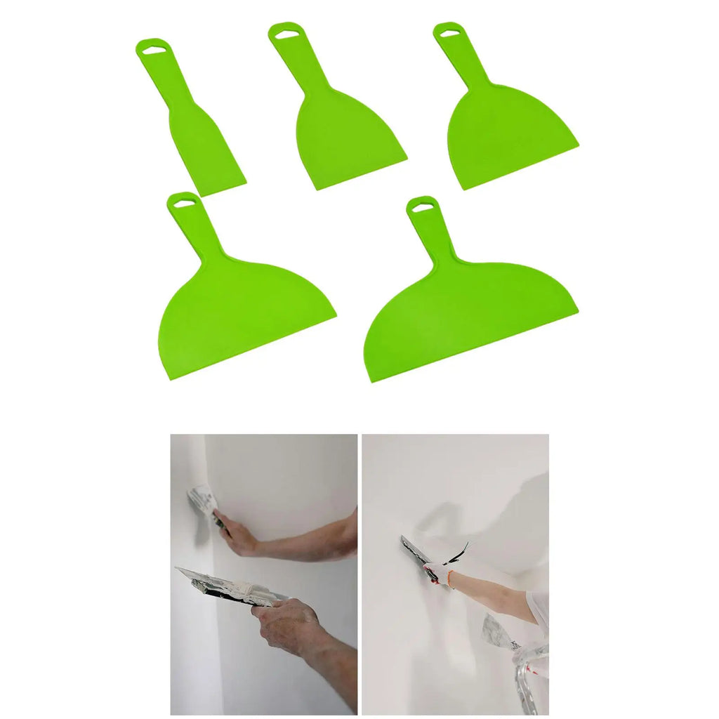 Plastic Putty Knife Safe Durable Convenient Plastic Putty Knife Scraper for Painting Wall Paper Spackling Patching Decals Zpaxo