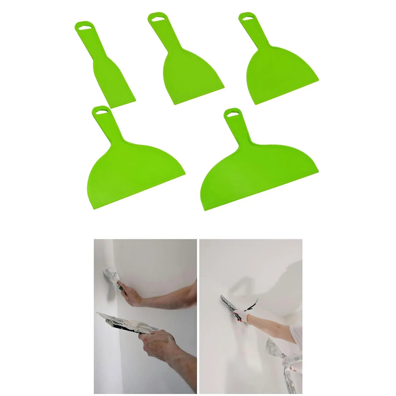 Plastic Putty Knife Safe Durable Convenient Plastic Putty Knife Scraper for Painting Wall Paper Spackling Patching Decals Zpaxo