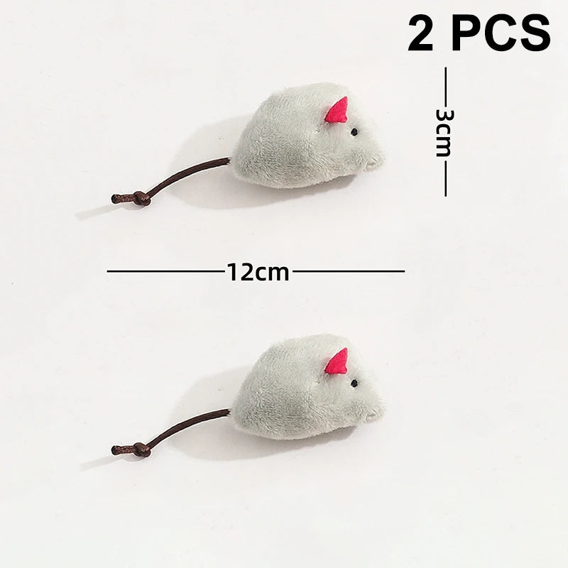 Interactive Plush Rat Cat Toys Durable Linen Perfect Pet Safe Indoor Zpaxo A8