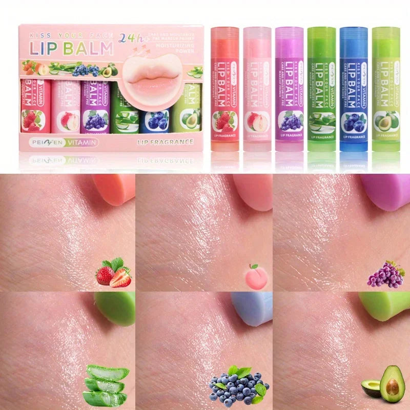 Fruity lip balm boxed, moisturizing, moisturizing, anti-drying and cracking, fading lip pattern makeup Zpaxo