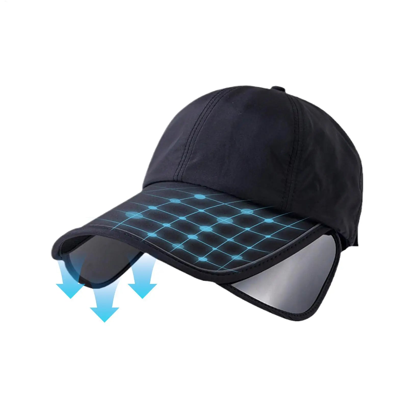 Sunscreen Hats Widened Brim Summer Sun Hat Outdoor Big Brim Cap Breathable Fishing Hat Retractable Sunshade UV protection Zpaxo