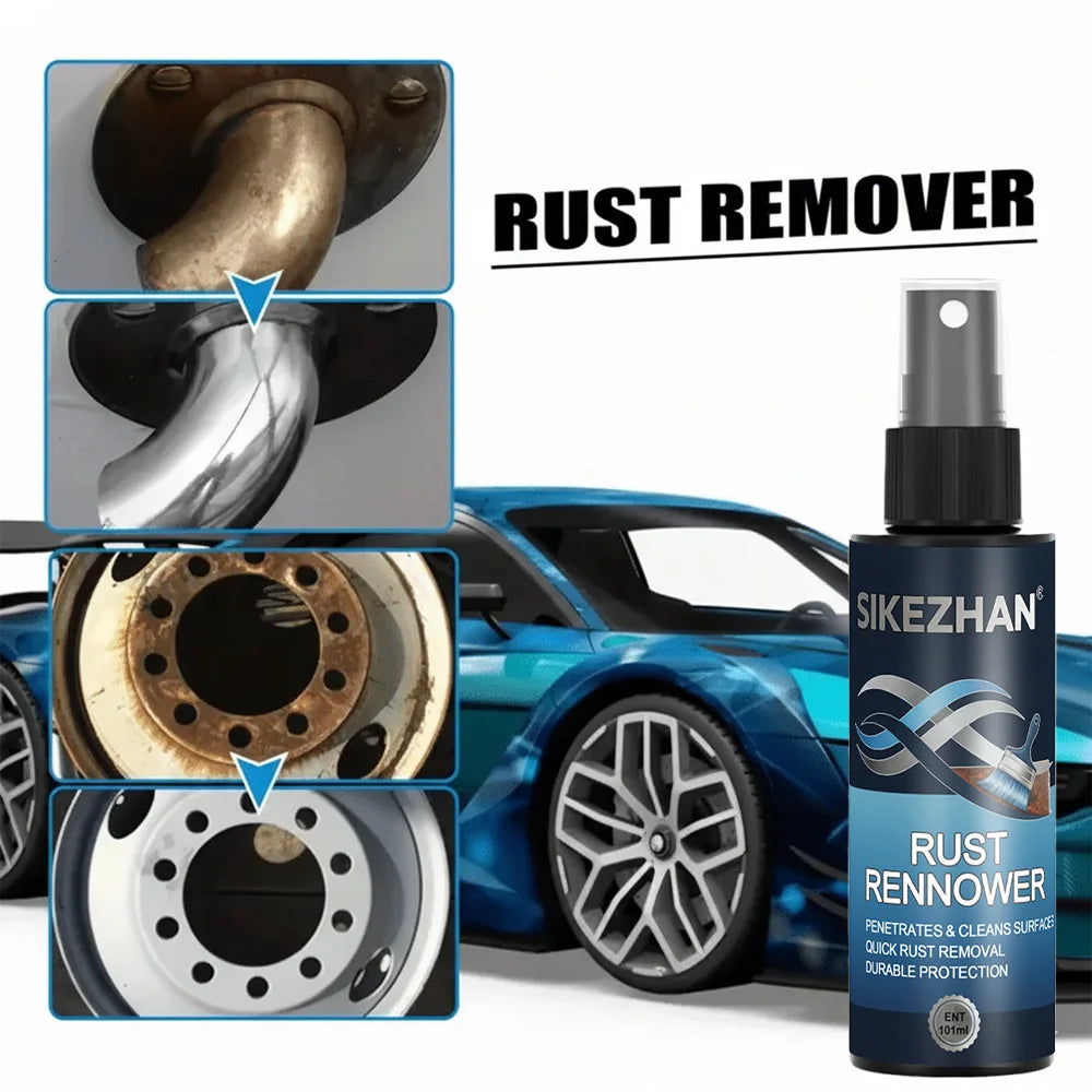 101ml Universal Rust Remover Revitalizing Spray for Car Wheels & Metal Surfaces, Strong Decontamination, Smooth & Reliable Zpaxo
