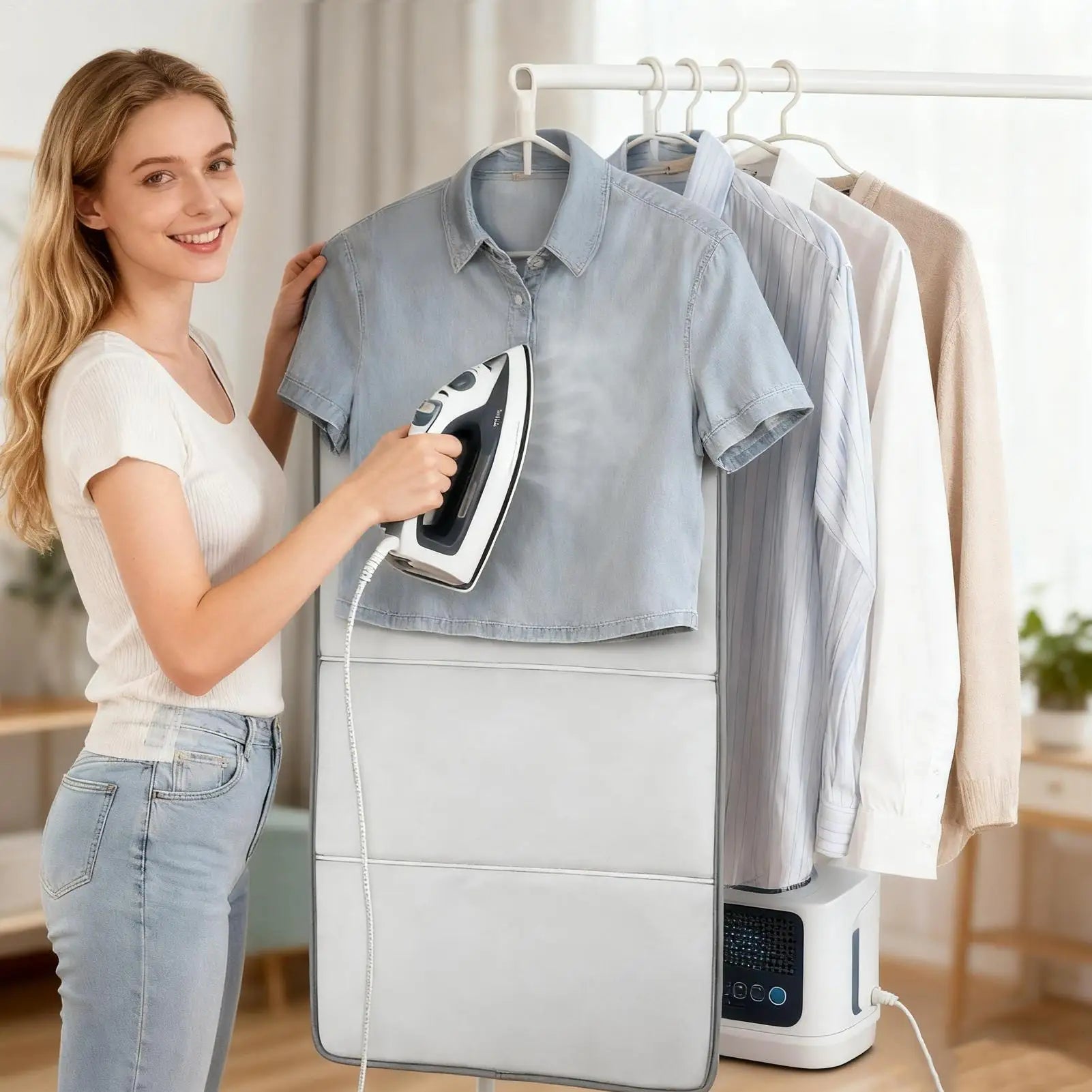 Steaming Board Folding Double-sided Garment Ironing Holder Steam Iron