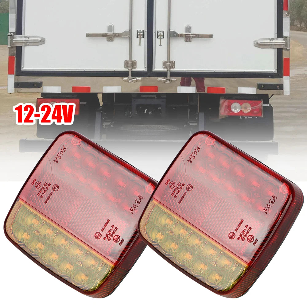 Trailer Rear Taillight Signal Warning Brake Lamp Magnetic Wireless