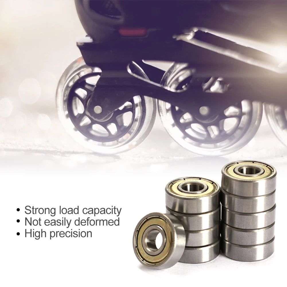 608ZZ Deep Groove Ball Bearing Carbon Steel Skateboard Bearings
