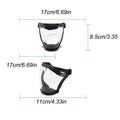 Protection Mask Splashproof Transparent Facial Protector Face FaceMask Protective Outdoor Safety Mask Head Cover Work Protection Zpaxo Black
