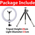 LED Ring Selfie Light Dimmable Photography Lighting USB Charge Lamp