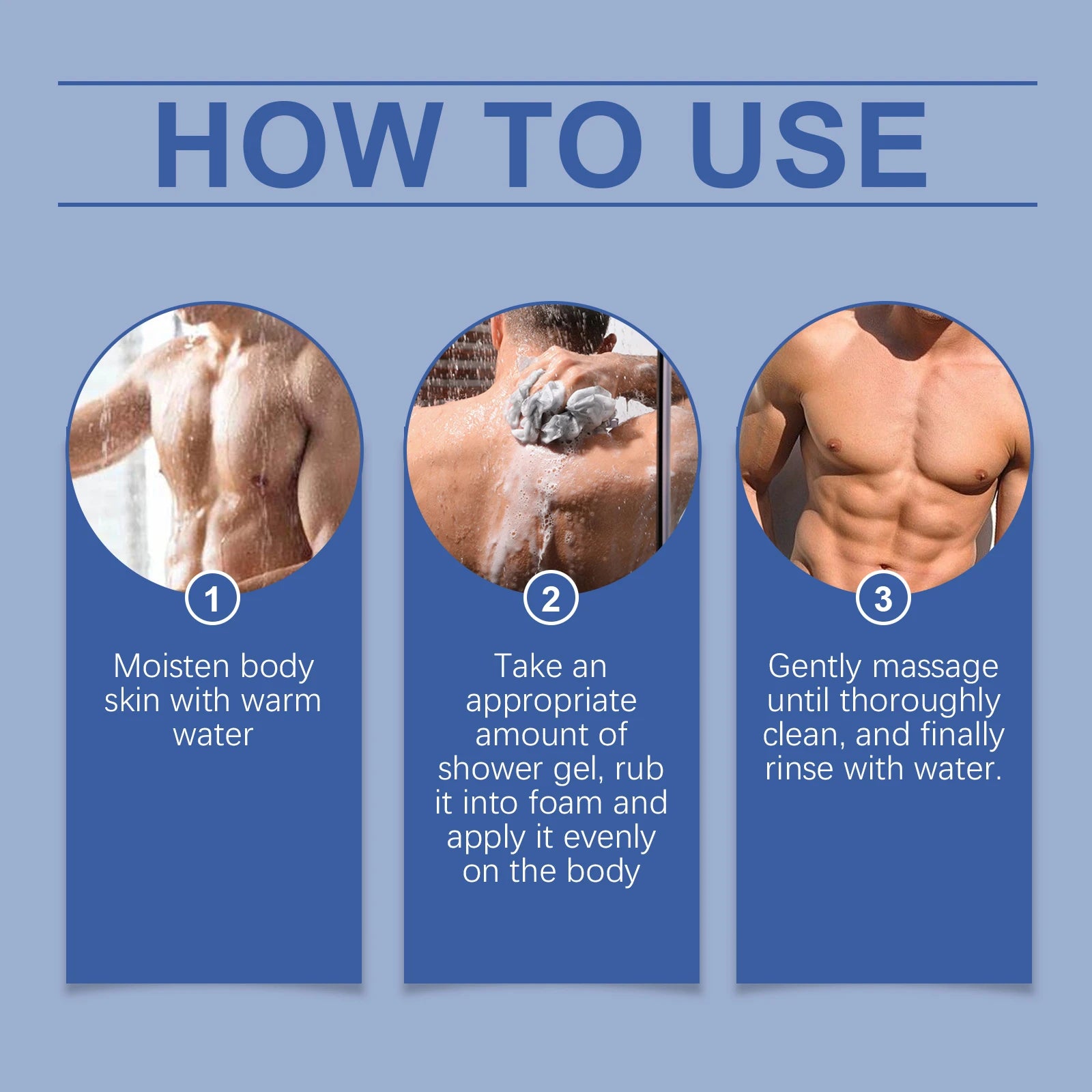 Hyaluronic Men Shower Gel Long Lasting Fragrance Improve Brighten Deep Moisturize Refresh Skin Help Exfoliator Body Wash Lotion Zpaxo