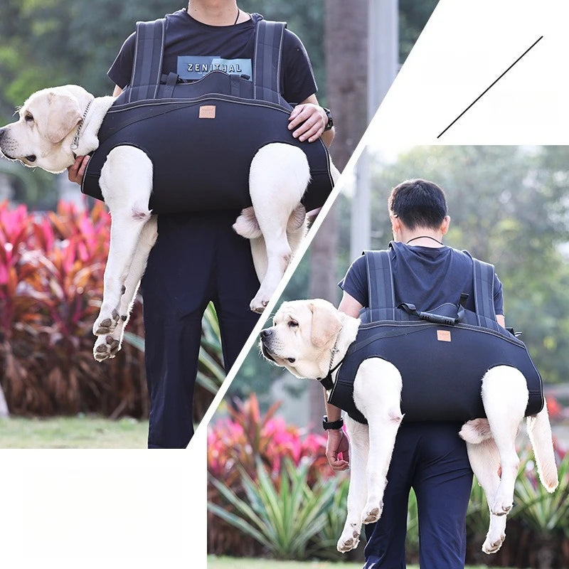 Pet Big Dog Carrying Large Dog Backpack Multi functional Outdoor Bag Walking Assistance Stretcher Disability Assistance Dog Zpaxo