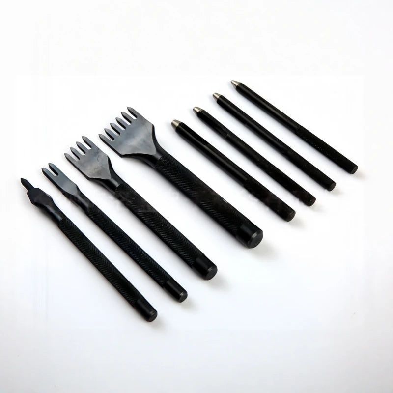 DIY leather making tool set, leather repair and sewing thread, leather craft punching tool combination, with storage bag Zpaxo