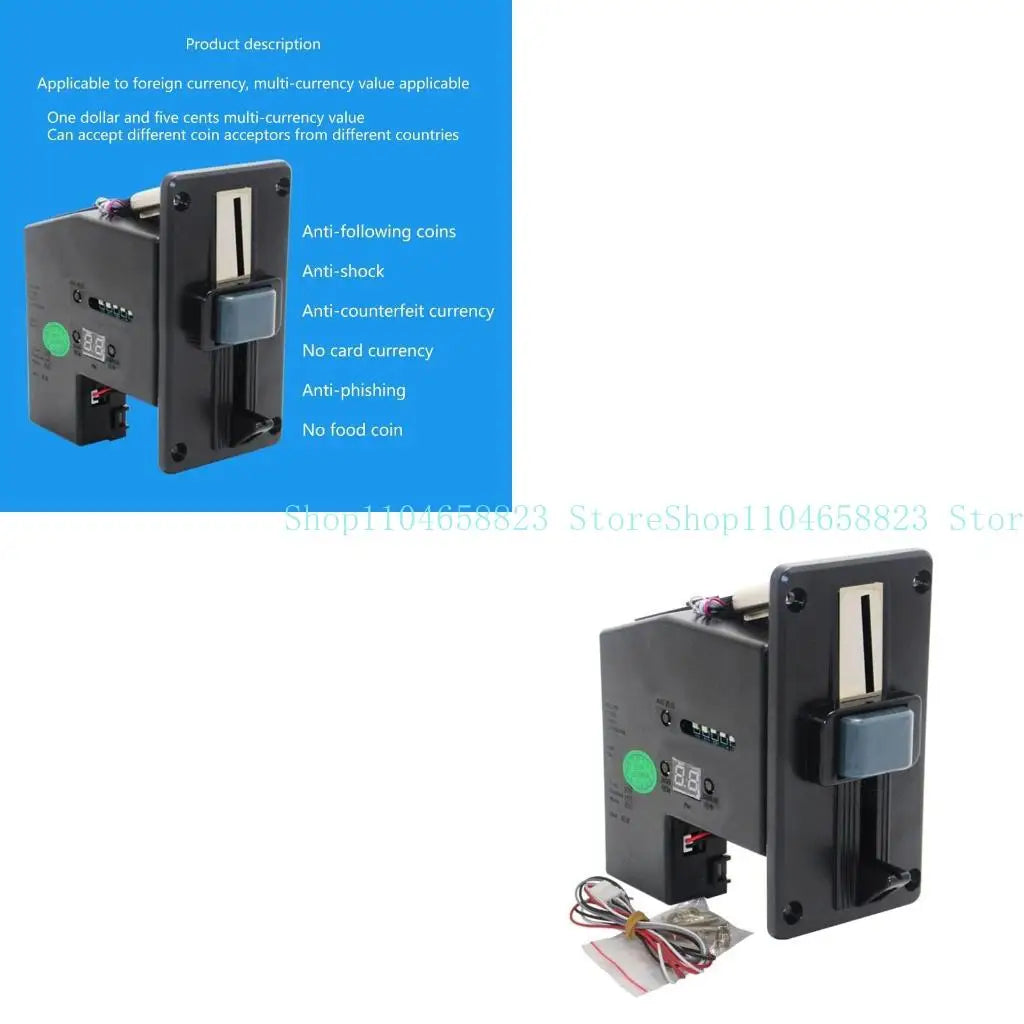 LED Front Panel Electronic Coin Acceptor Comparison Selector Zpaxo