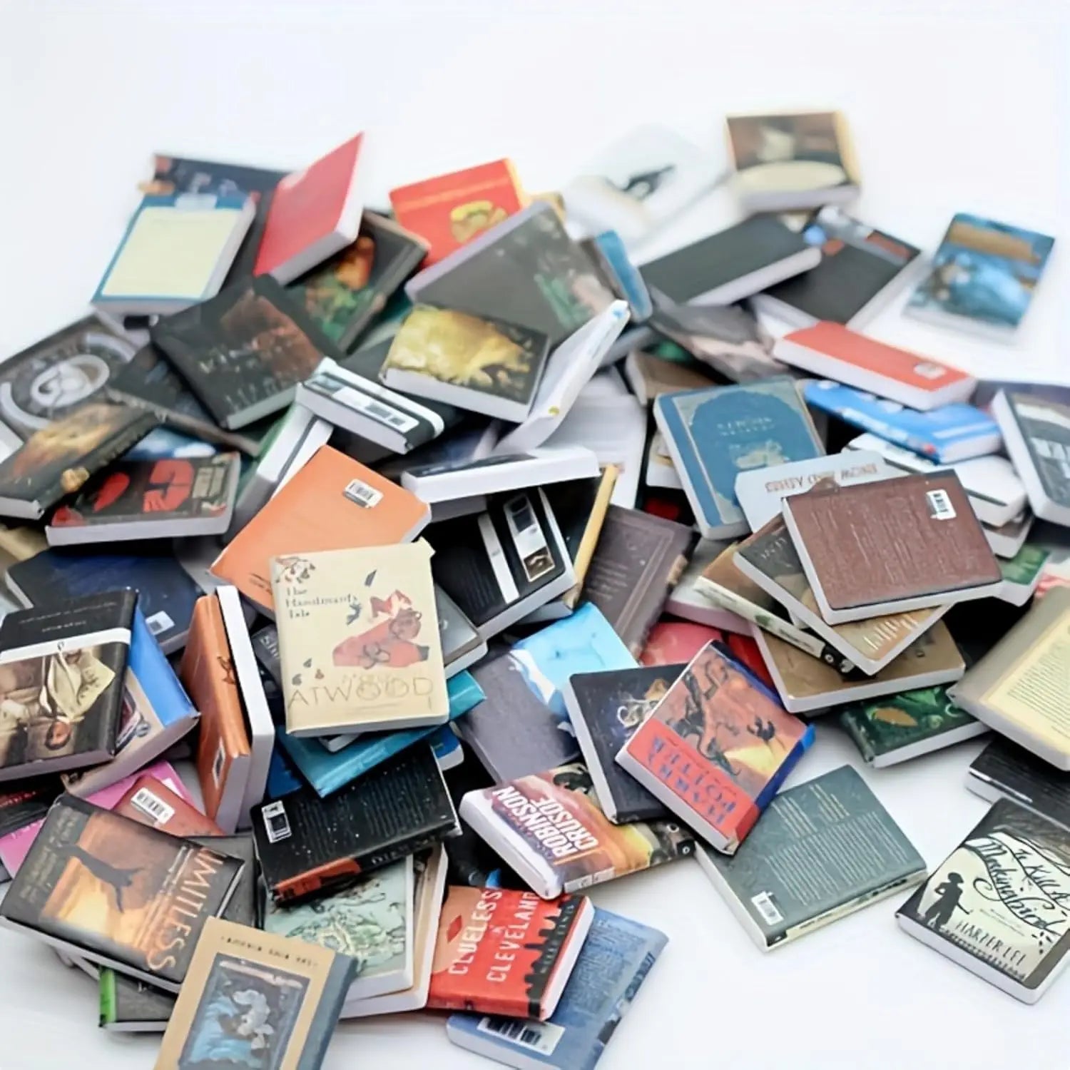 1:12 Miniature Wooden Books – Dollhouse & Fairy Garden Decor