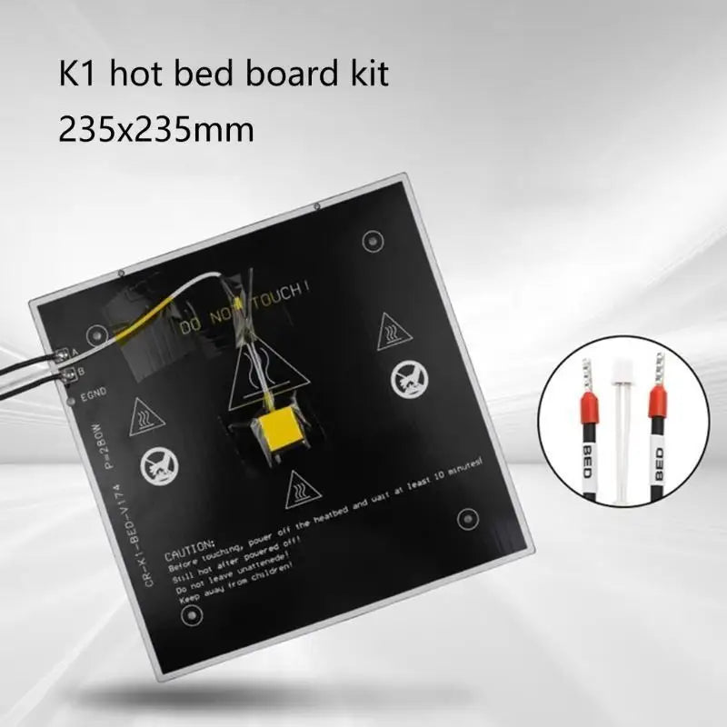 652F Printer Heated Bed Spring Steel Sheet 235X235mm Metal Build Plate Optional Base for K1 Enhances Stability Zpaxo