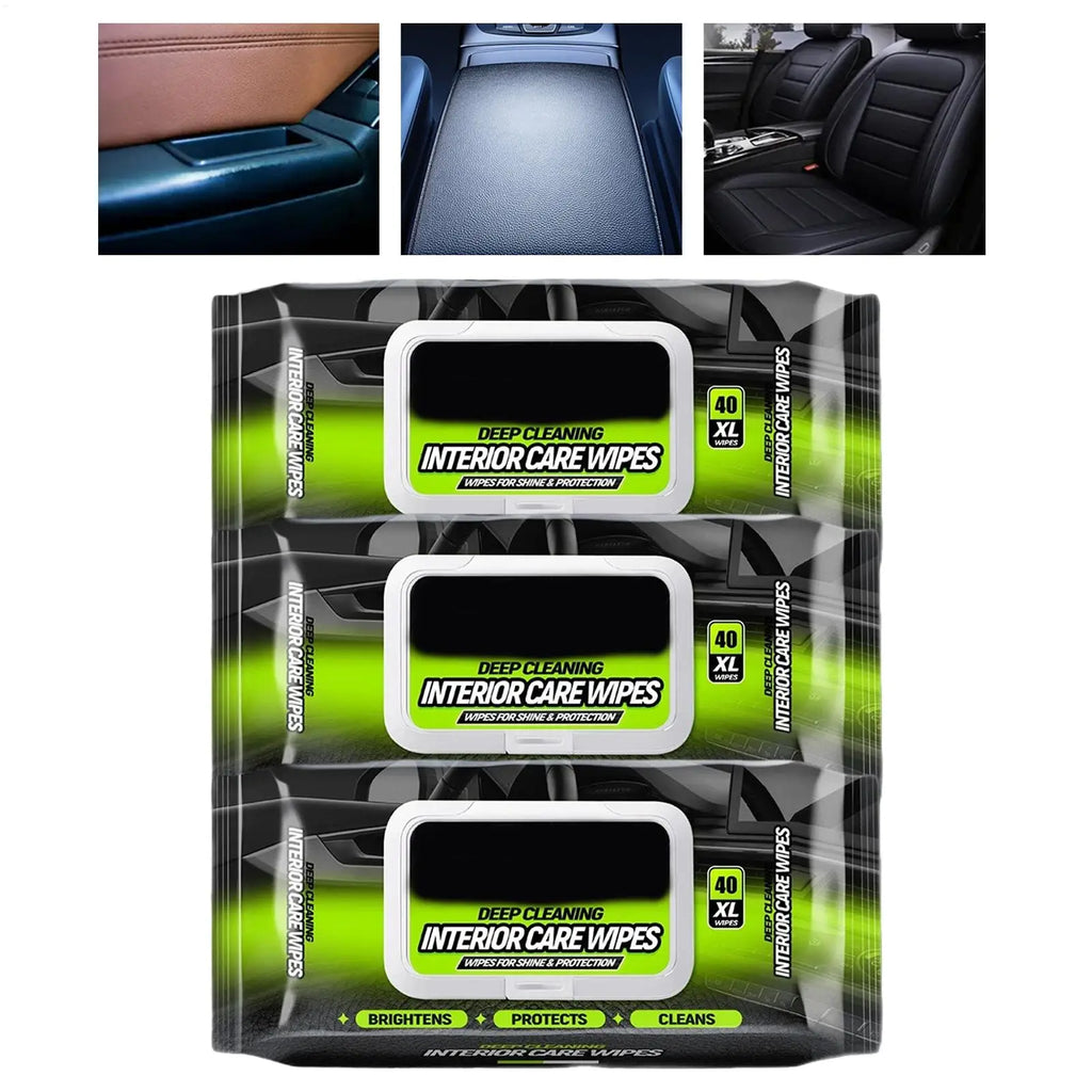 Car Interior Wipes All Purpose Leather Stain Remover Cleaner