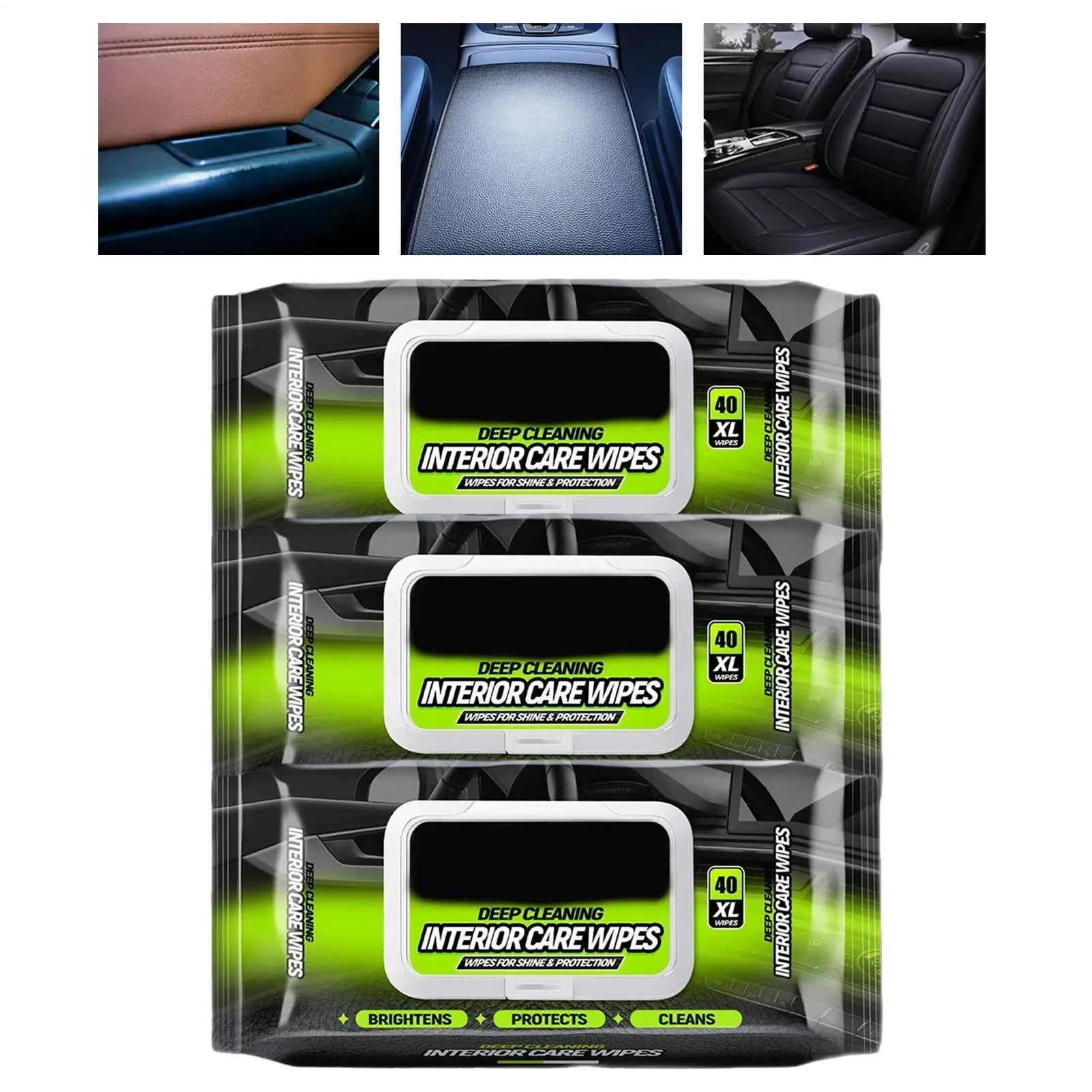 Car Interior Wipes All Purpose Leather Stain Remover Cleaner