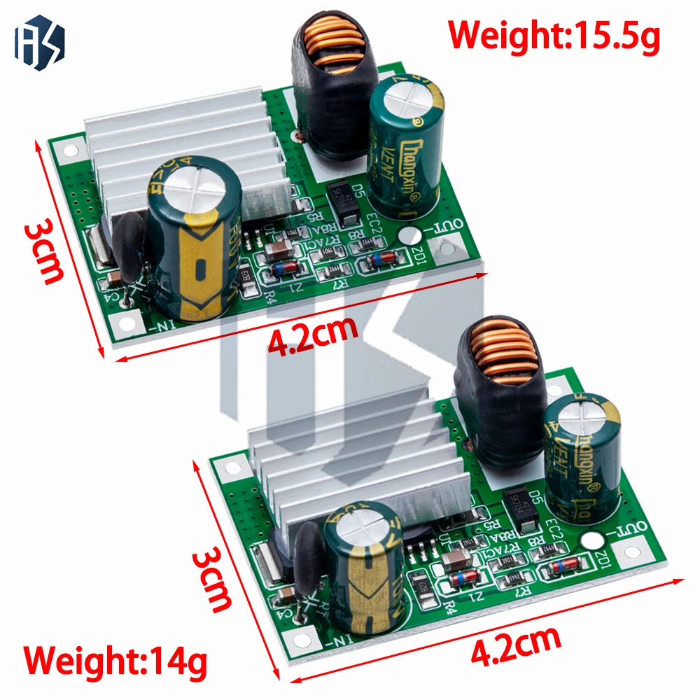 DC-DC Step Down Buck Converter Module - Non-Isolated Power Supply for 9V/12V/24V/36V/48V/72V/84V/120V to 5V/12V 3A Output Zpaxo
