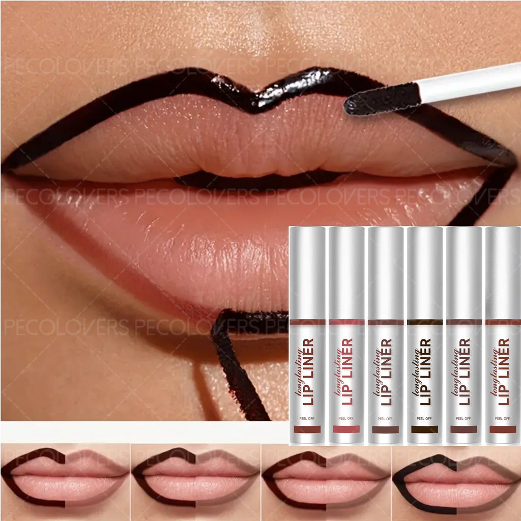 1PC Matte Lip Liner - Peel-Off Design, Waterproof & Long-Wearing, Easy to Use, Hydrating, Suitable for Light Beige Skin Types Zpaxo