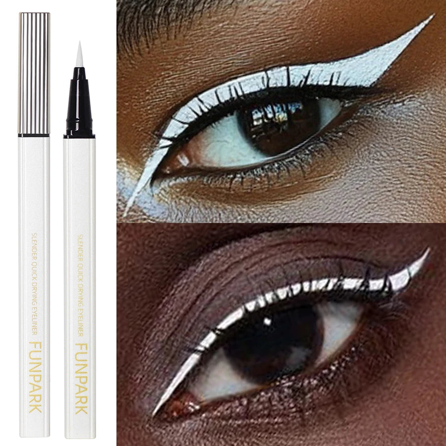 White Liquid Eyeliner Pen Matte Long Lasting Waterproof Eye Liner