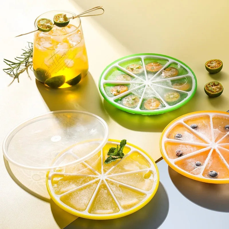 Lemon Shape Silicone Ice Mold Food Grade Easy Release Cocktails