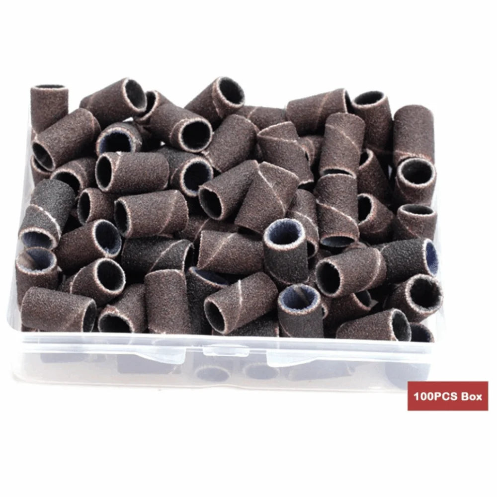 Electric Manicure 180 240 Nail Sanding Cap Bearing Sleeve Box Drill Zpaxo Black-240