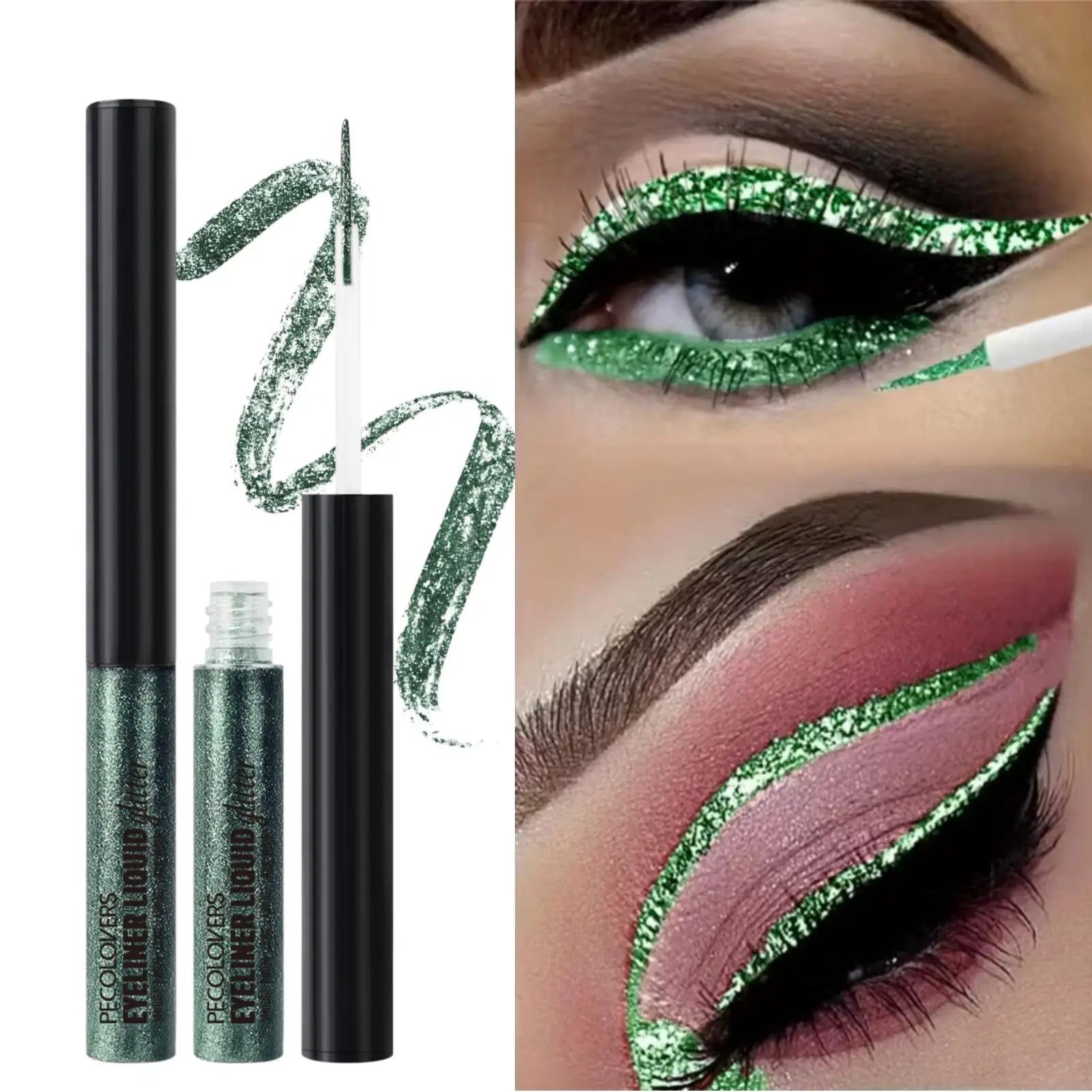 Shimmer Liquid Eyeliner&eyeshadow Green Shiny Eye Liner Pen Giltter