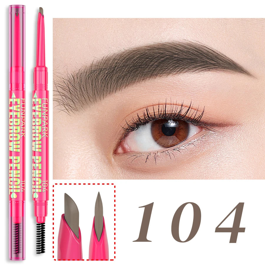 Professional Natural Brown Black Waterproof Eyebrow Pencil Ultra-fine Zpaxo 104