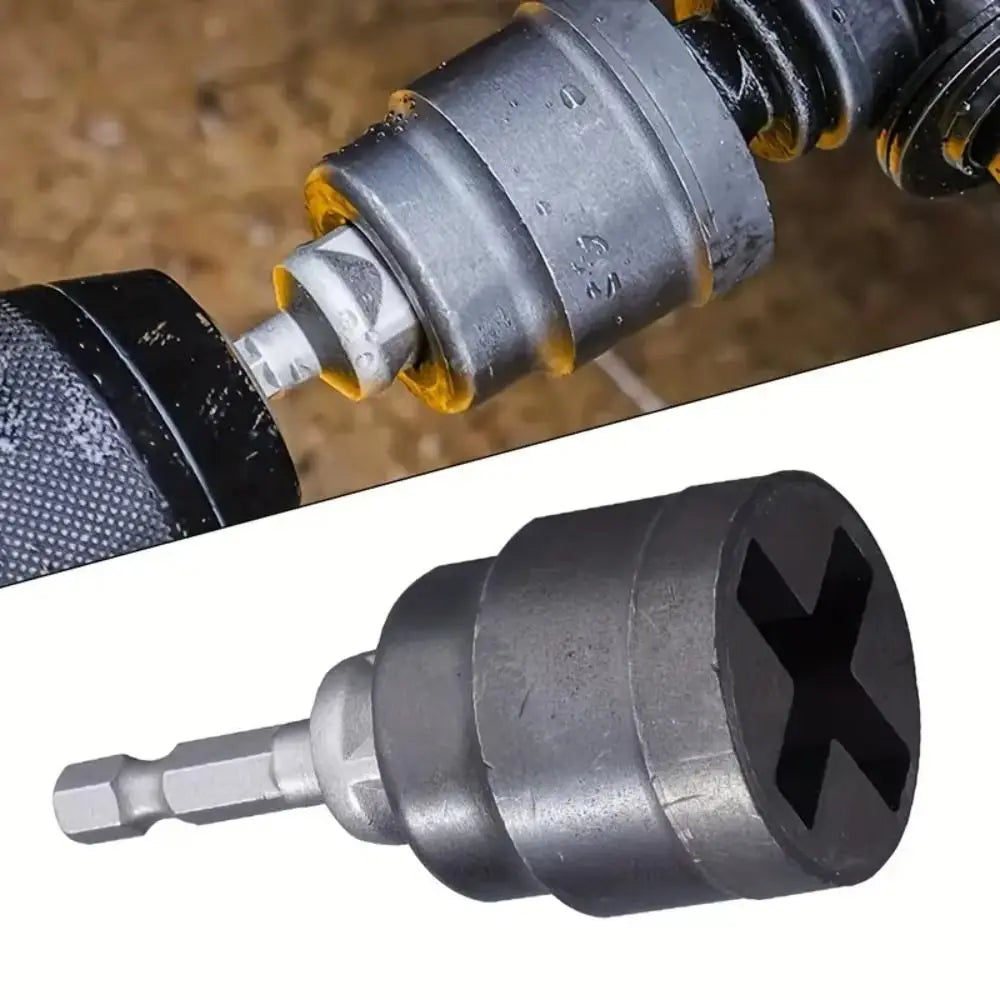 Heavy-duty Tool Car Jack Adapter Rust-resistant Steel Ball Joint Rod Zpaxo
