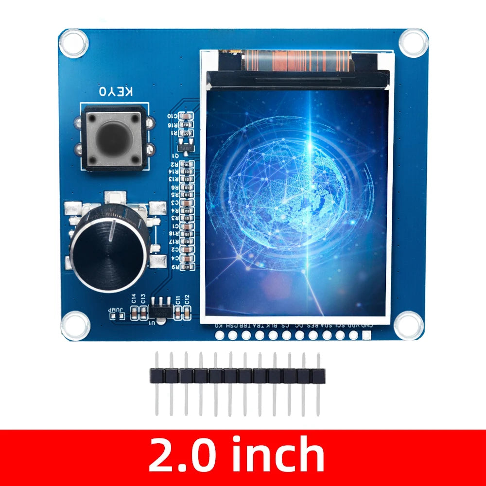 1 8 2 0 SPI TFT LCD Display Module EC11 Rotary Encoder Compatible Zpaxo 2.0 inch