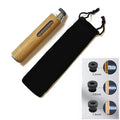 Portable Car Ashtray Mini Car Ashtray Anti Soot-flying Cigarette Cover Anti-ash Luxury Wood Cigarette Holder for Smoking Gift Zpaxo Silver