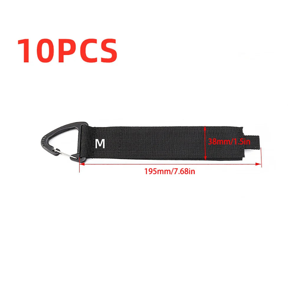 Nylon Cord Organizer with Triangle Buckle | Cable Strap 1/5/10Pcs Cable Cord Organizer Zpaxo M 10pcs