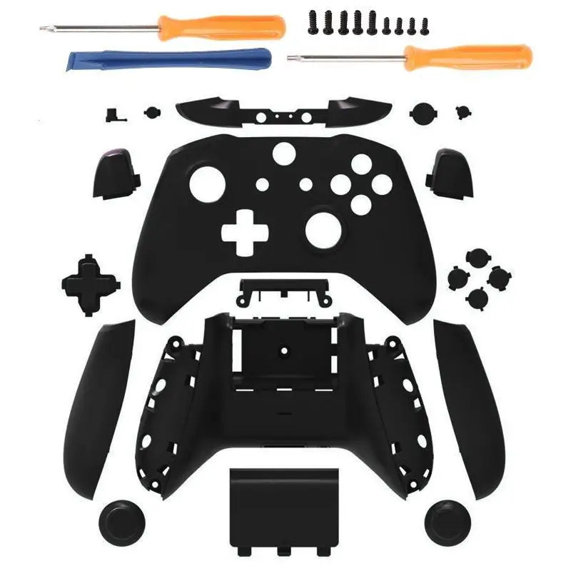 652F 1 Set Housing for Case for Shell Faceplates Cover with Bumpers Trigger ABXY Buttons for XB Controller Zpaxo Black CN