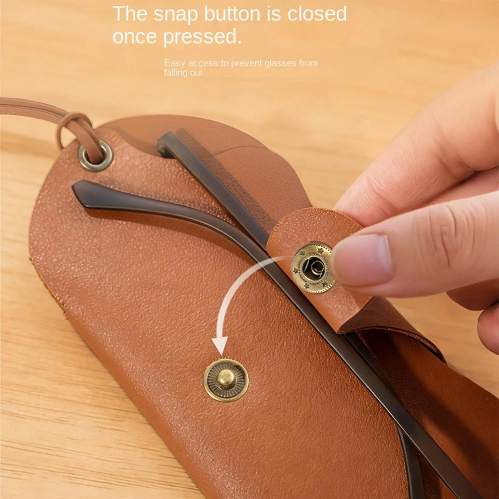 Soft PU Leather Glasses Pouch – Portable Sunglasses Case Glasses Pouch Case Zpaxo