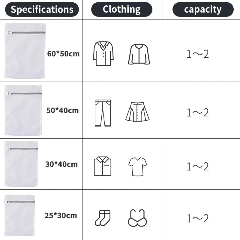 1/2/4/5/10Pcs Mesh Laundry Bag Laundry Wash Bags Coarse Net Laundry Basket Laundry Bags for Washing Machines Mesh Bra Bag Zpaxo