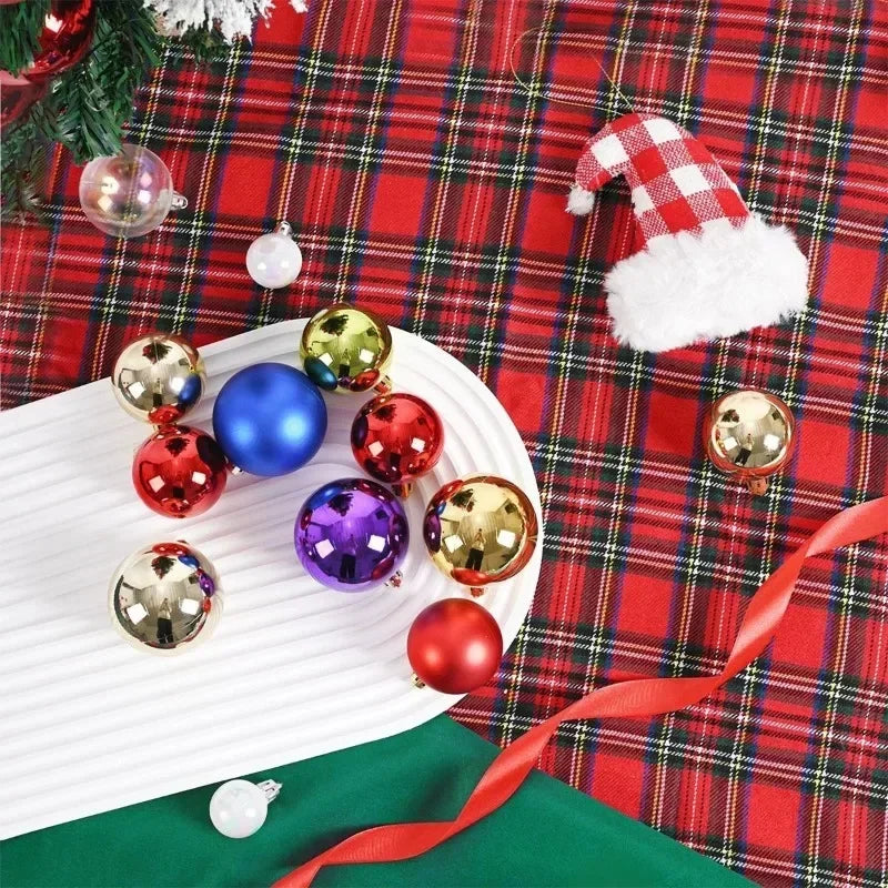 24-Pack Christmas Ball Ornaments – 3cm 4cm 6cm Tree Baubles Christmas Ornaments Zpaxo