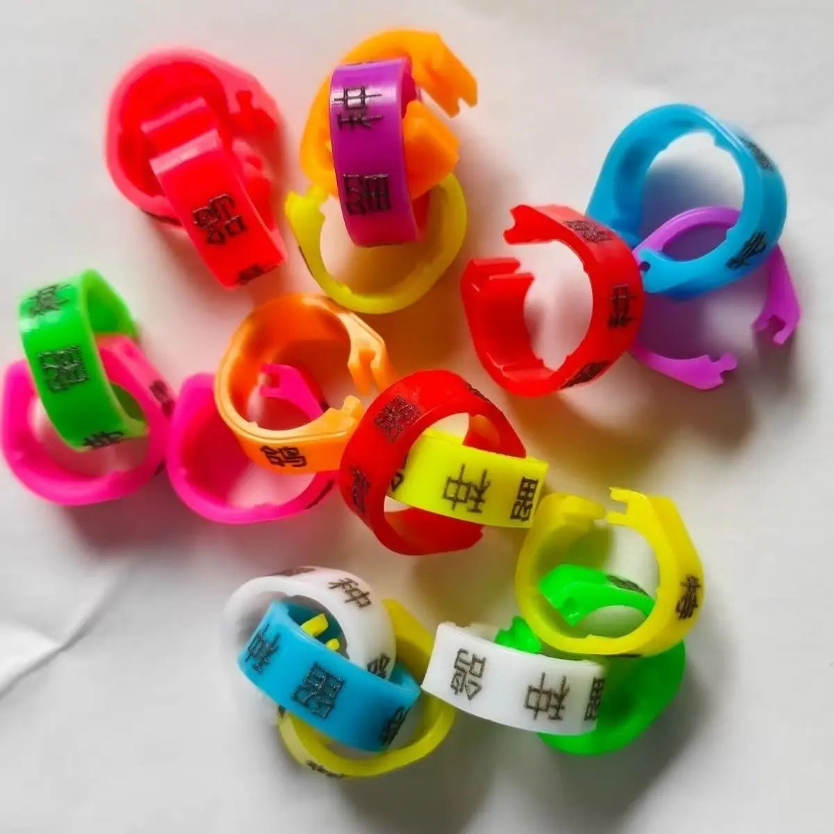 DIY Customized Plastic Pigeon Foot Ring Inner Diameter Suitable All