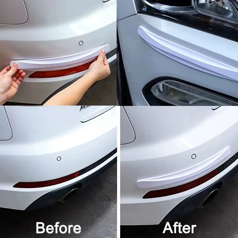 Universal Front Rear Bumper Corner Protector Guard Car Anti-collision Protection Decoration Strip Car Protect Accessories Zpaxo